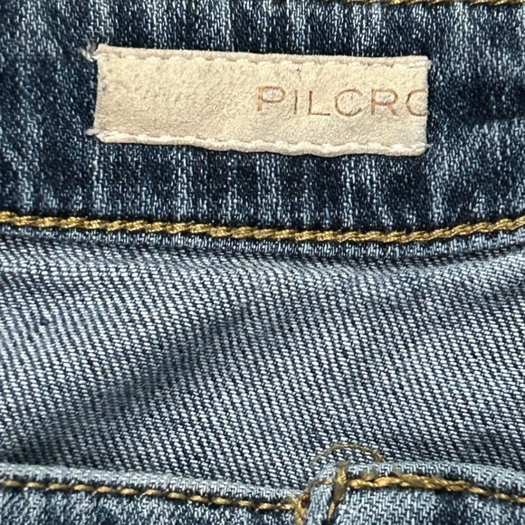 Pilcro Women’s Size 32 Cropped Relaxed Wide Leg Baggy Denim Jeans - Picture 5 of 11